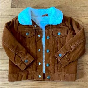 Corduroy Sherpa Lined Jacket